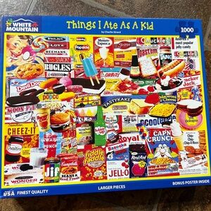White Mountain 'Things I Ate As A Kid' Puzzle 1,000 Piece